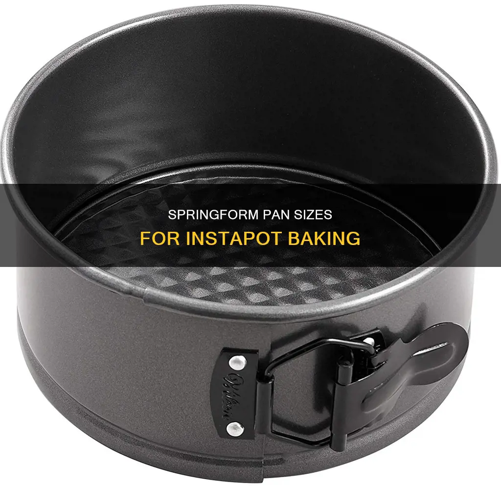 what size of springform pan fits inside an instapot