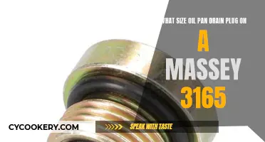 Massey 3165: Choosing the Right Oil Pan Drain Plug Size