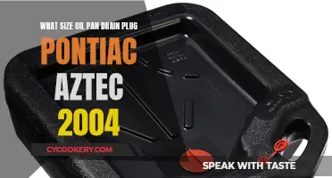 Pontiac Aztec 2004: Oil Pan Drain Plug Sizes