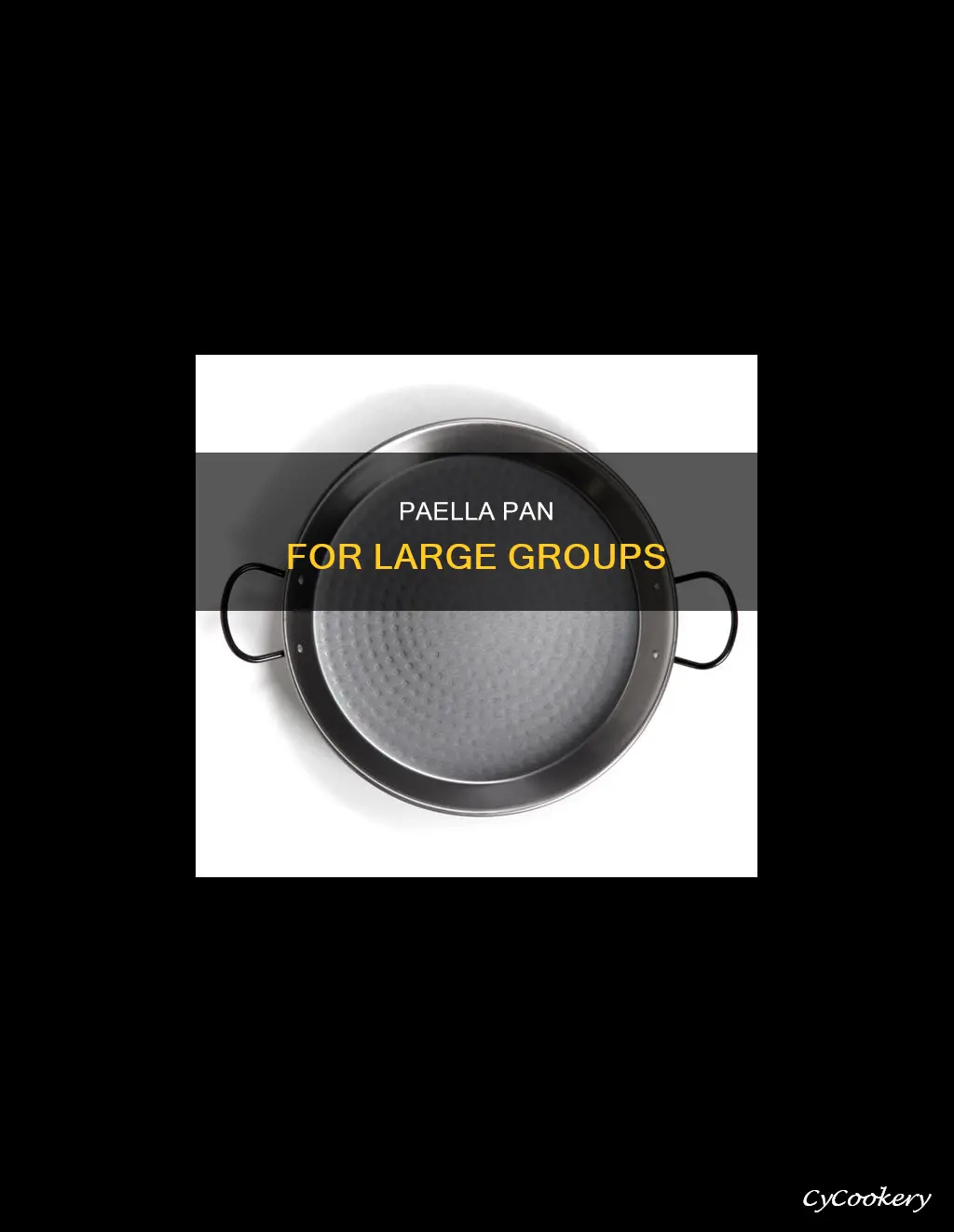 what size paella pan do you need for 20