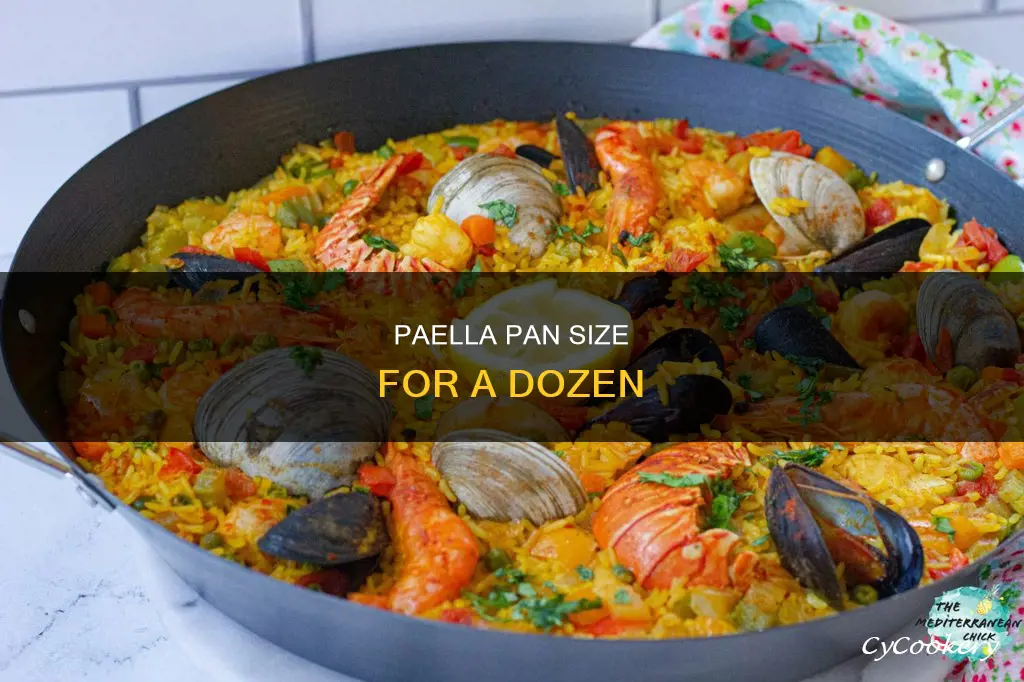 what size paella pan to serve 12