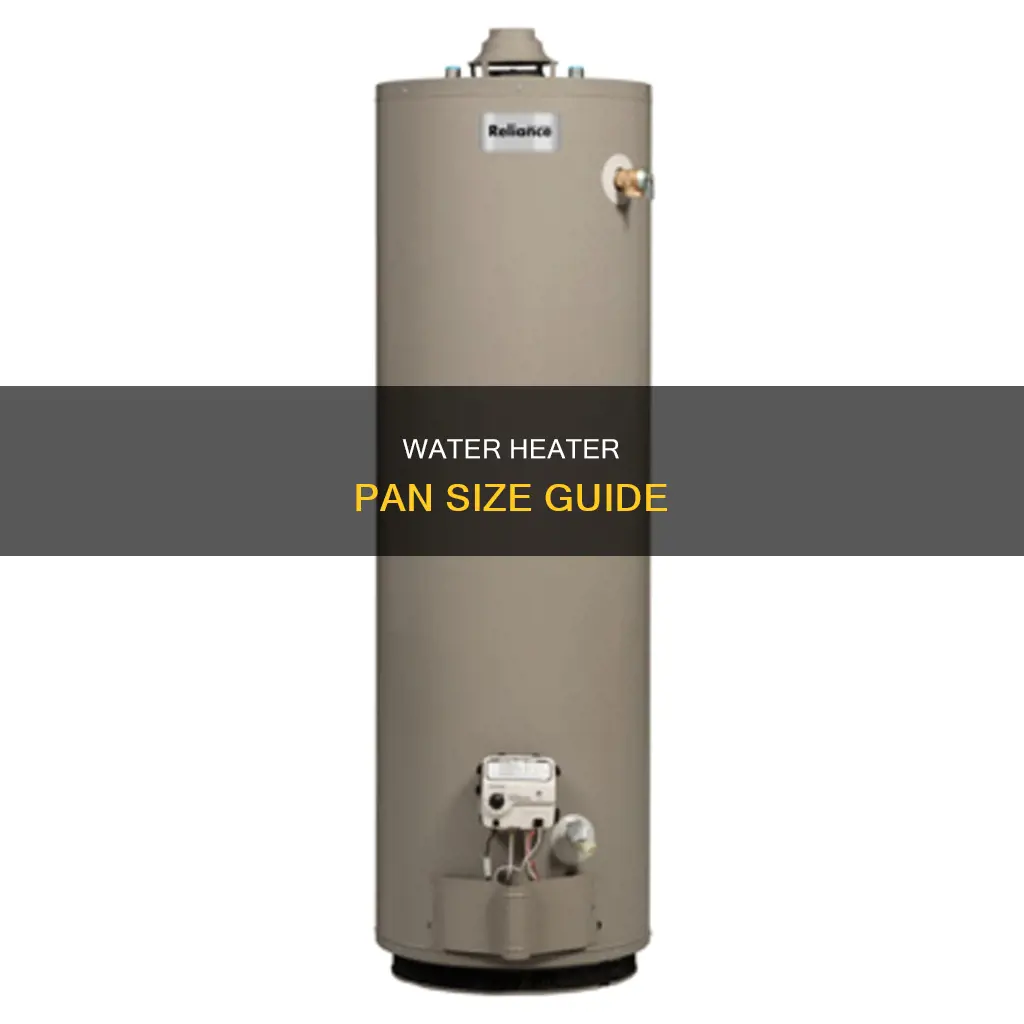 what size pan do you need for 40gallon water heater