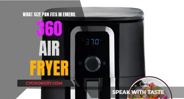 Emeril 360 Air Fryer: What Pan Size?