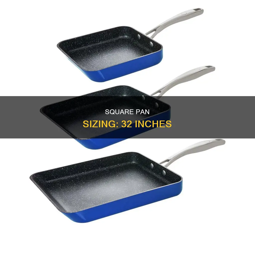 what size pan for 32 square inches