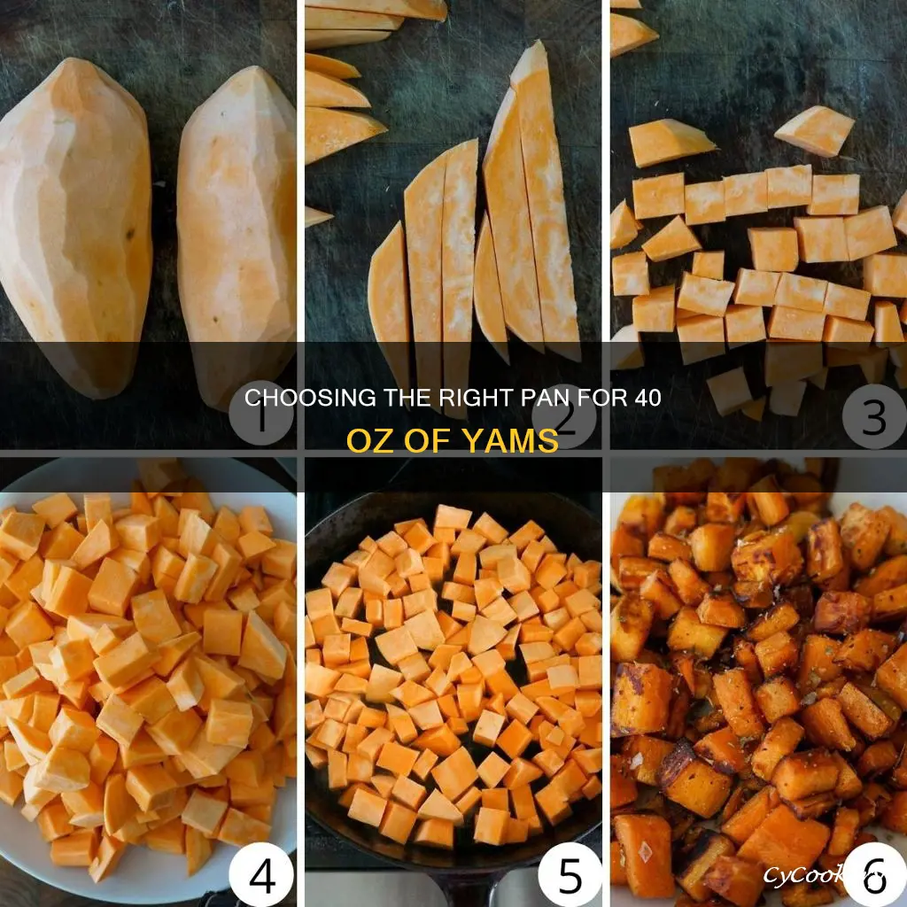 what size pan for 40 oz can yams