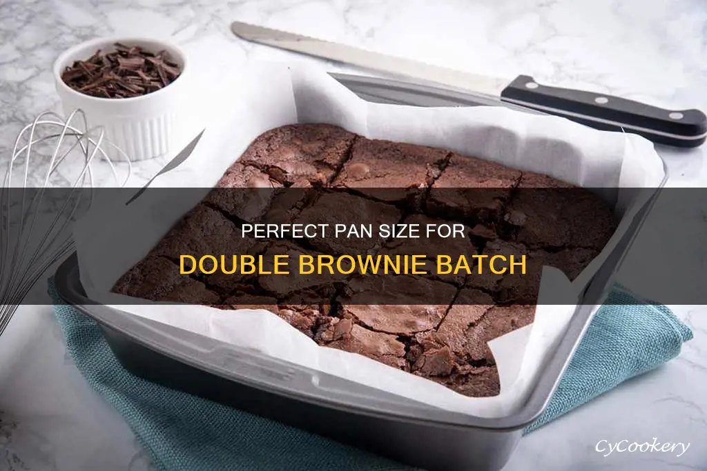 what size pan for double batch of brownies