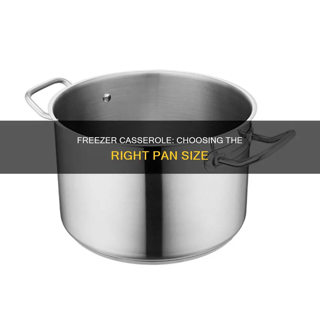 what size pan for freezer casserole