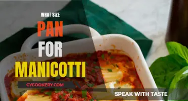 Manicotti Pan Size: What's Best?