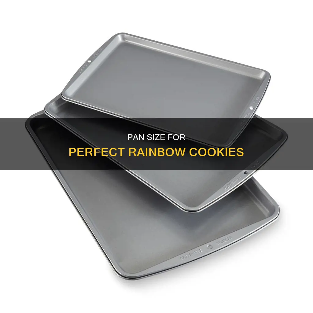 what size pan for rainbow cookies