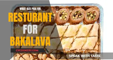 Baklava Pan Size for Restaurants