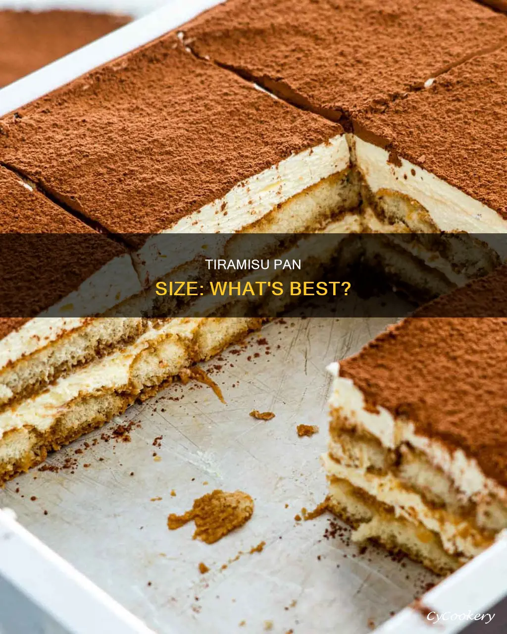 what size pan for tiramisu