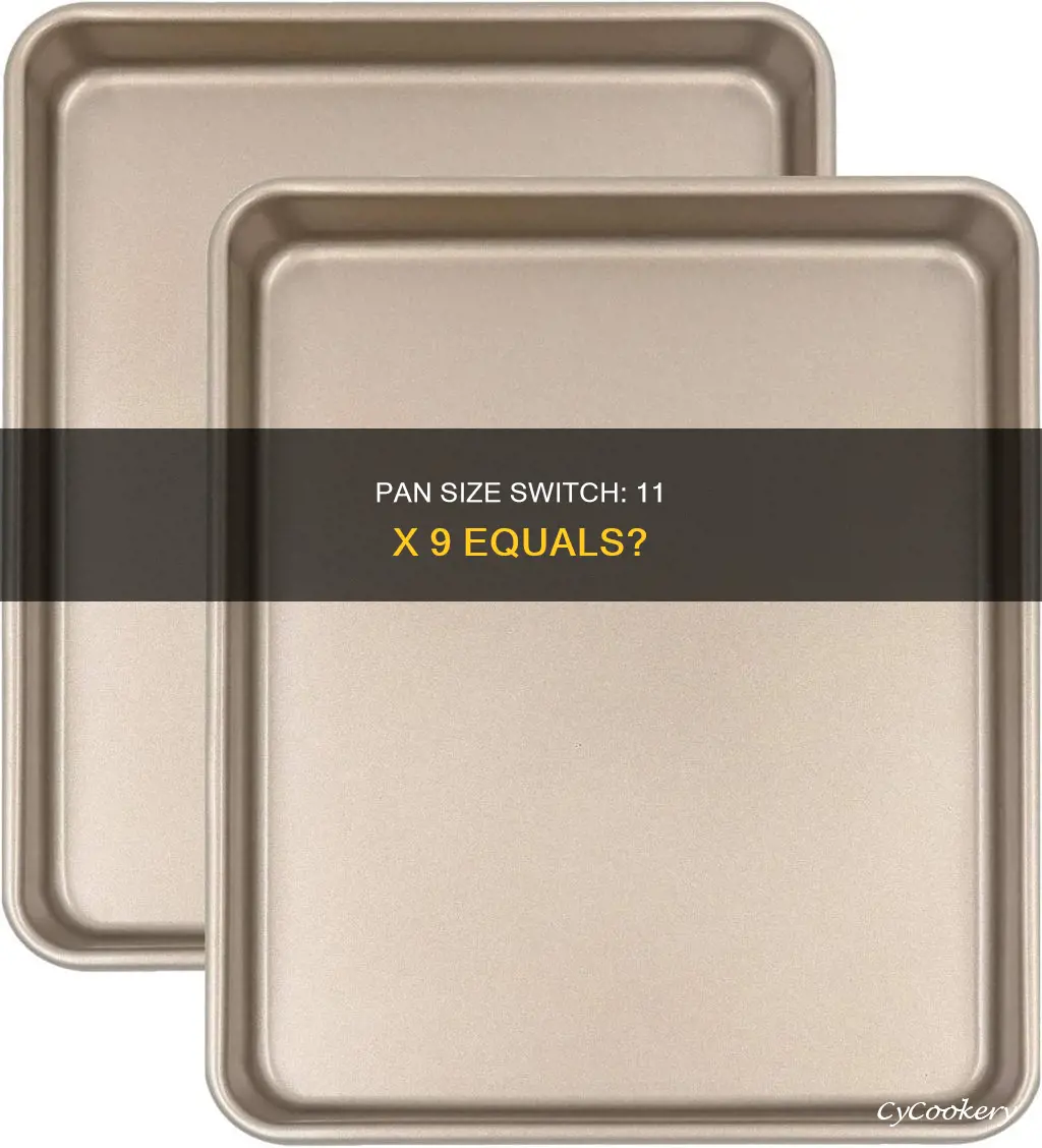 what size pan id equal to 11 x 9