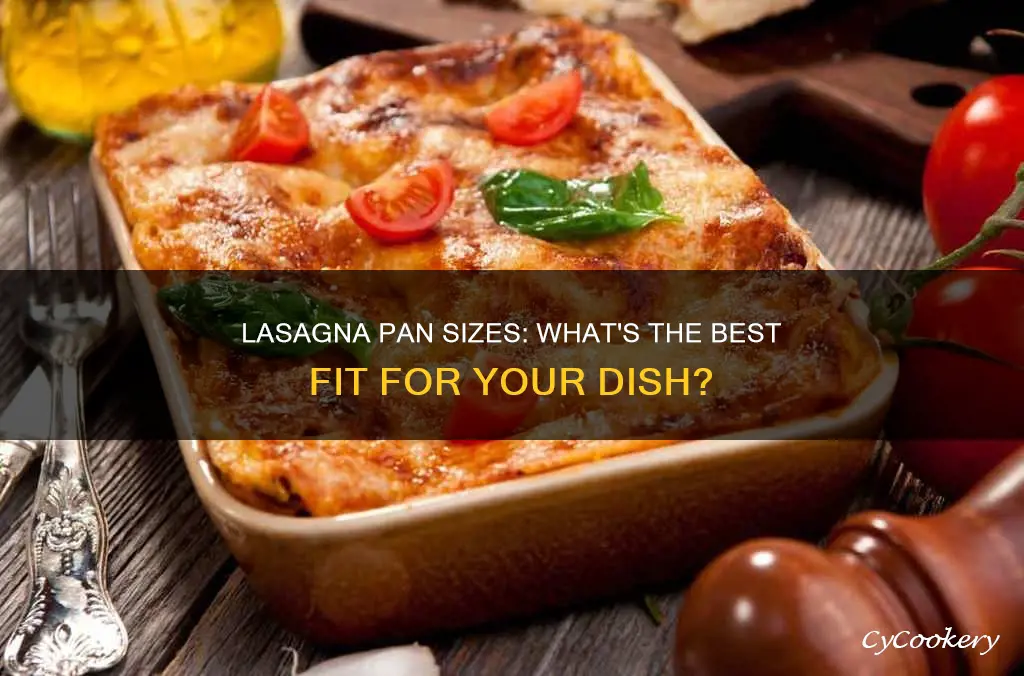 what size pan should I get for lasagna