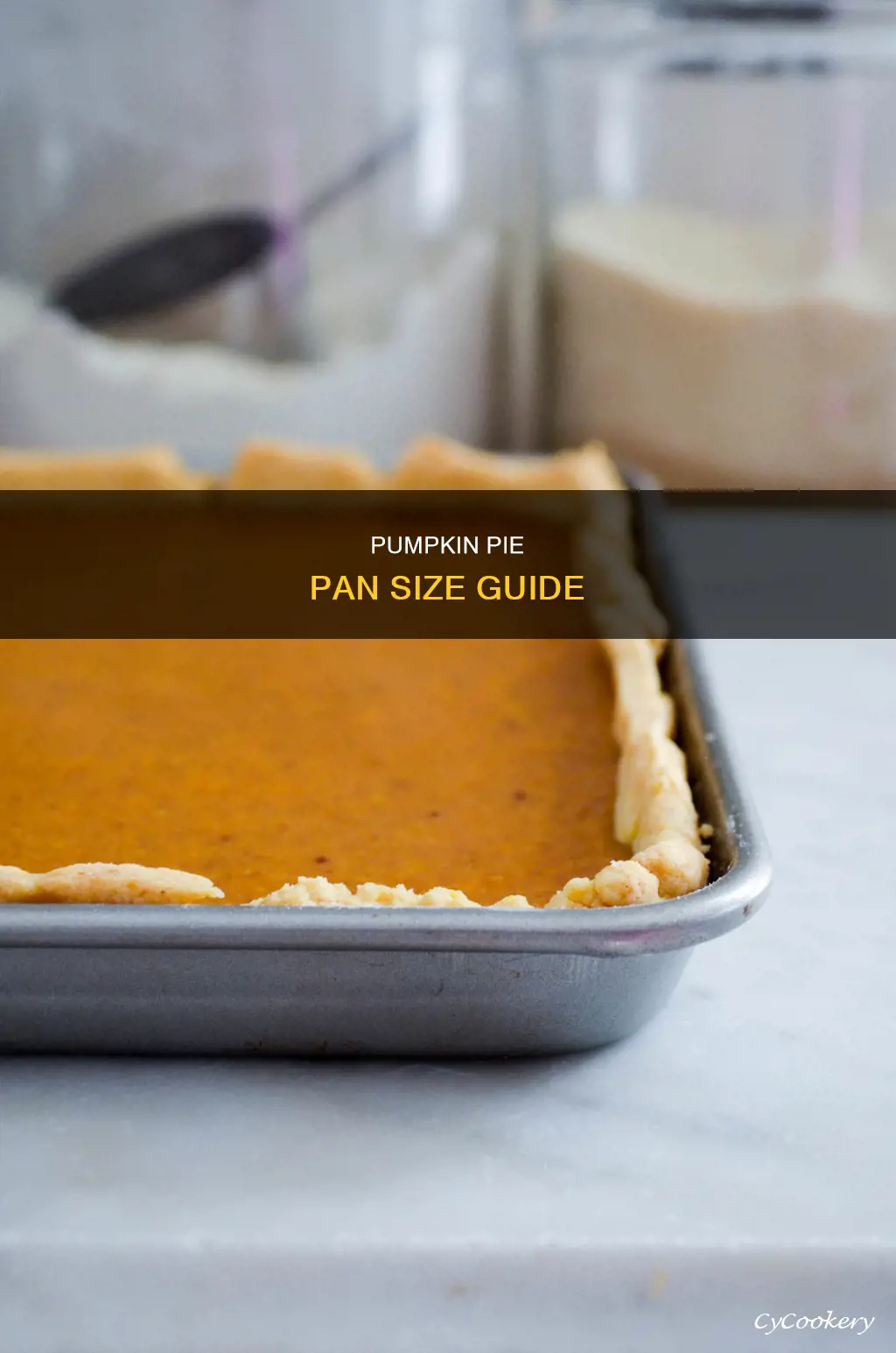 what size pie pan for pumpkin pie