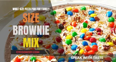 Pizza Pan Size for Family Brownie Mix