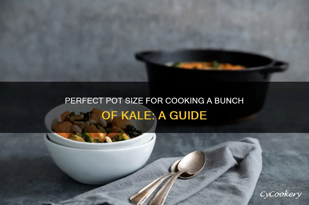 what size pot to cook a bunch of kale