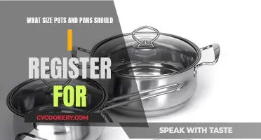 Pots and Pans: What Size to Register For?