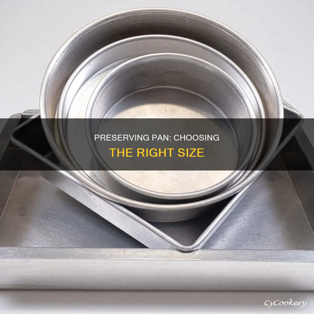 what size preserving pan