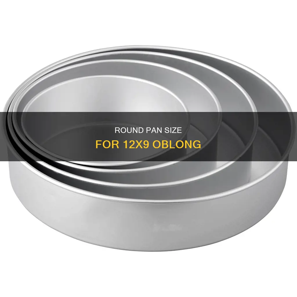 what size round pan equals 12x9 oblong pan