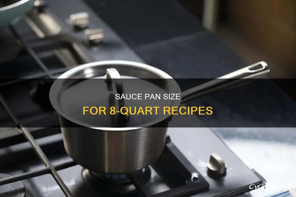 what size sauce pan equals 8