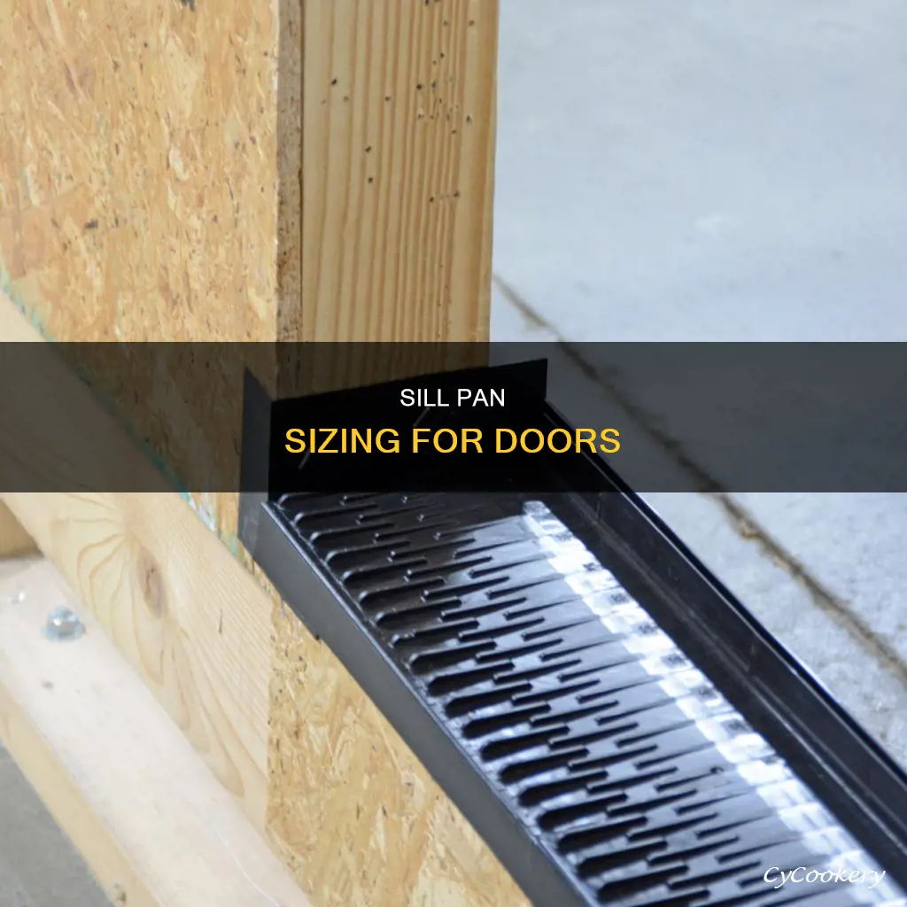 what size sill pan for a door