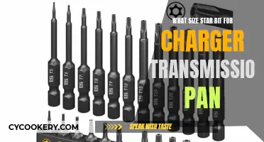 Star Bit Size for Charger Transmission Pan