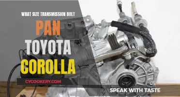 Corolla Transmission: Bolt Pan Size Guide