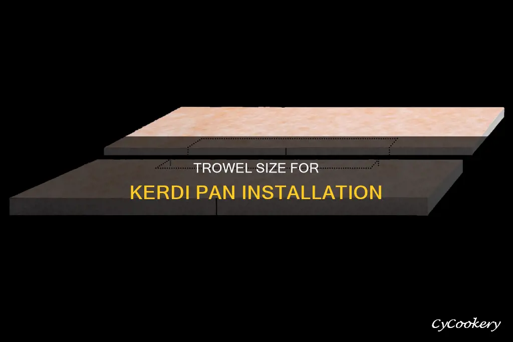 what size trowel for kerdi pan