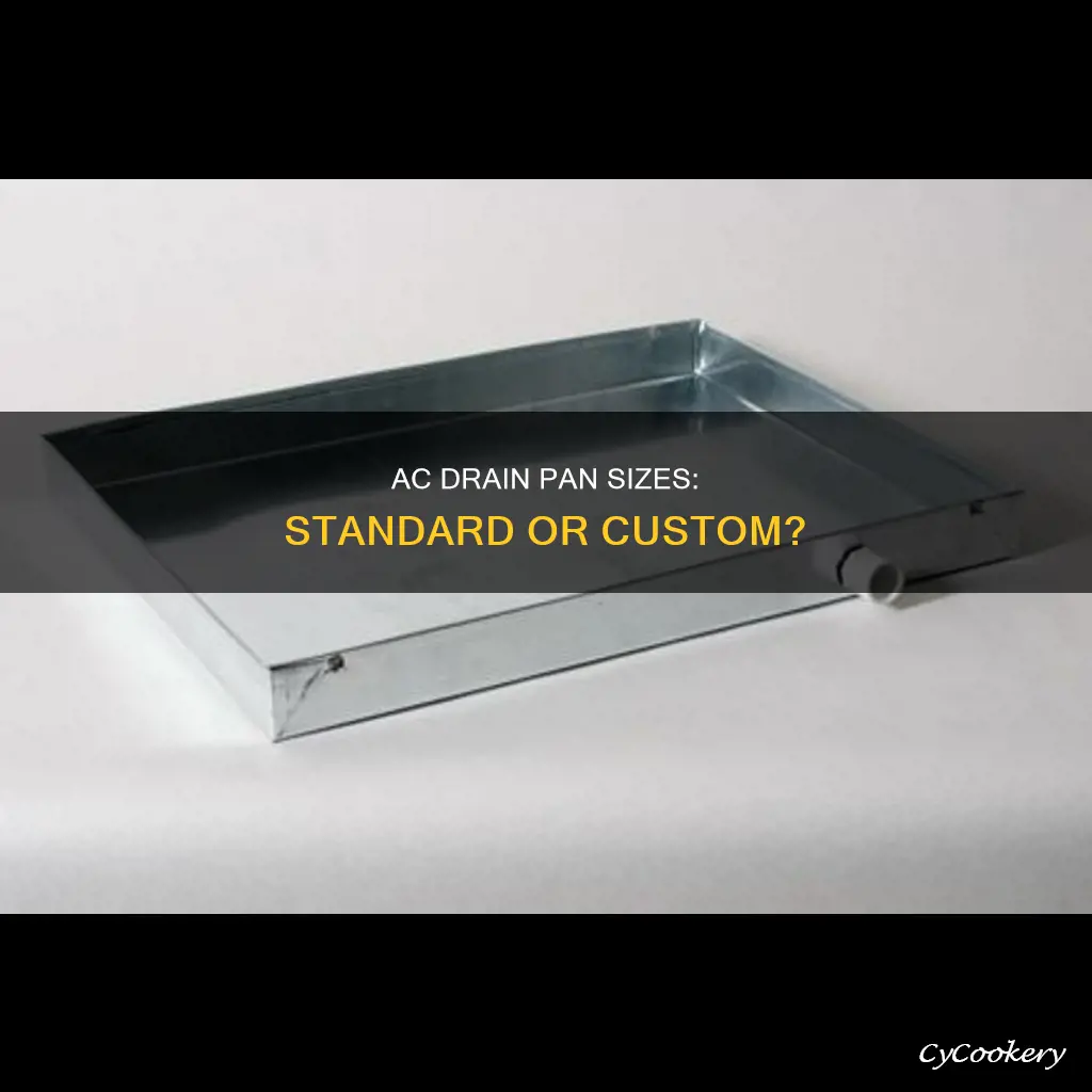 what sizes are ac drain pans