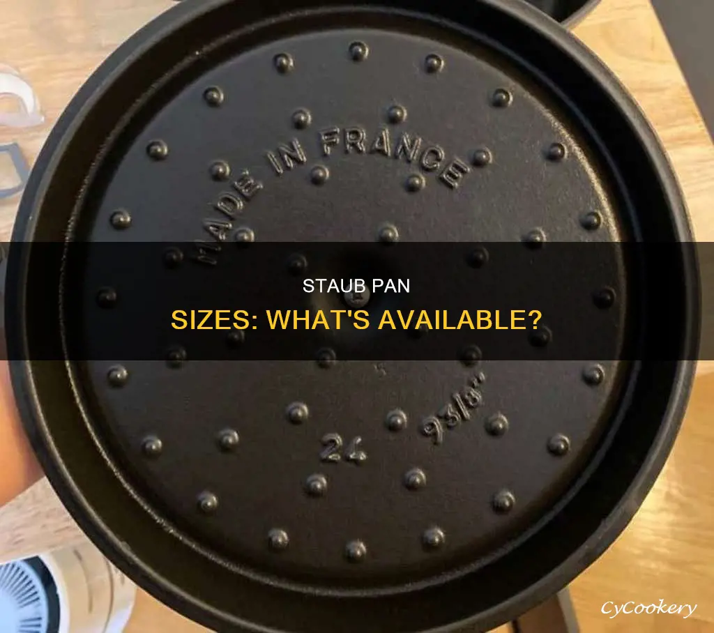 what sizes are staub pans available in