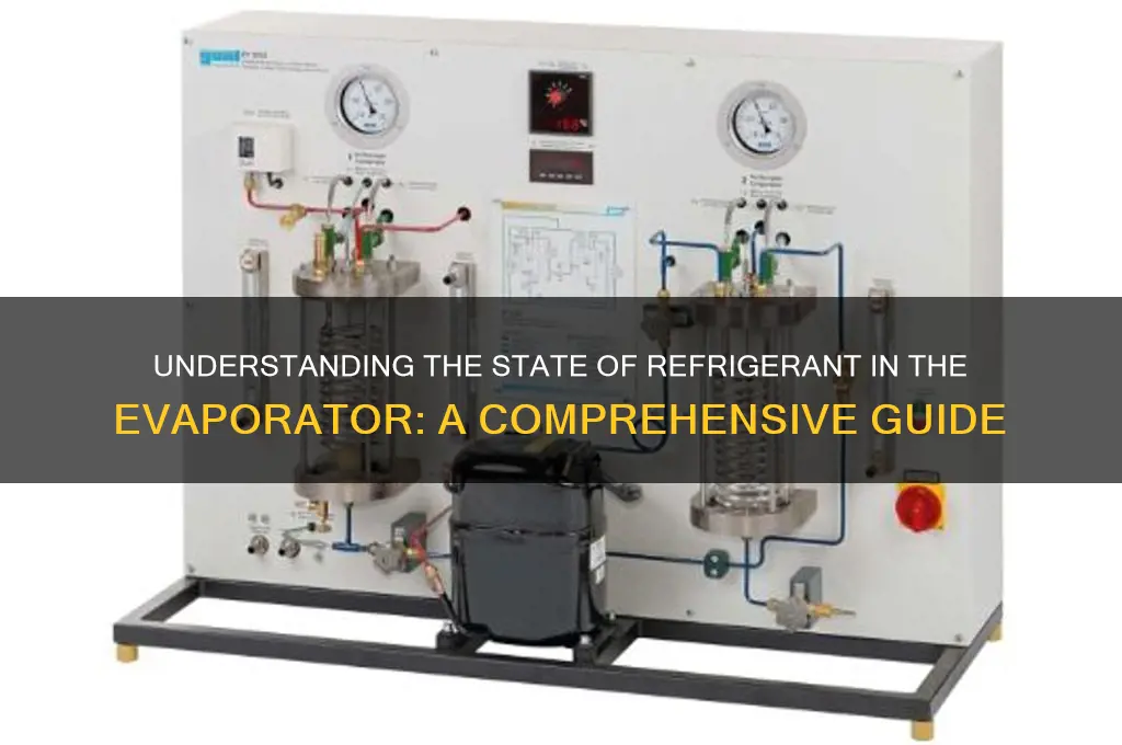 what state is refrigerant in the evaporator
