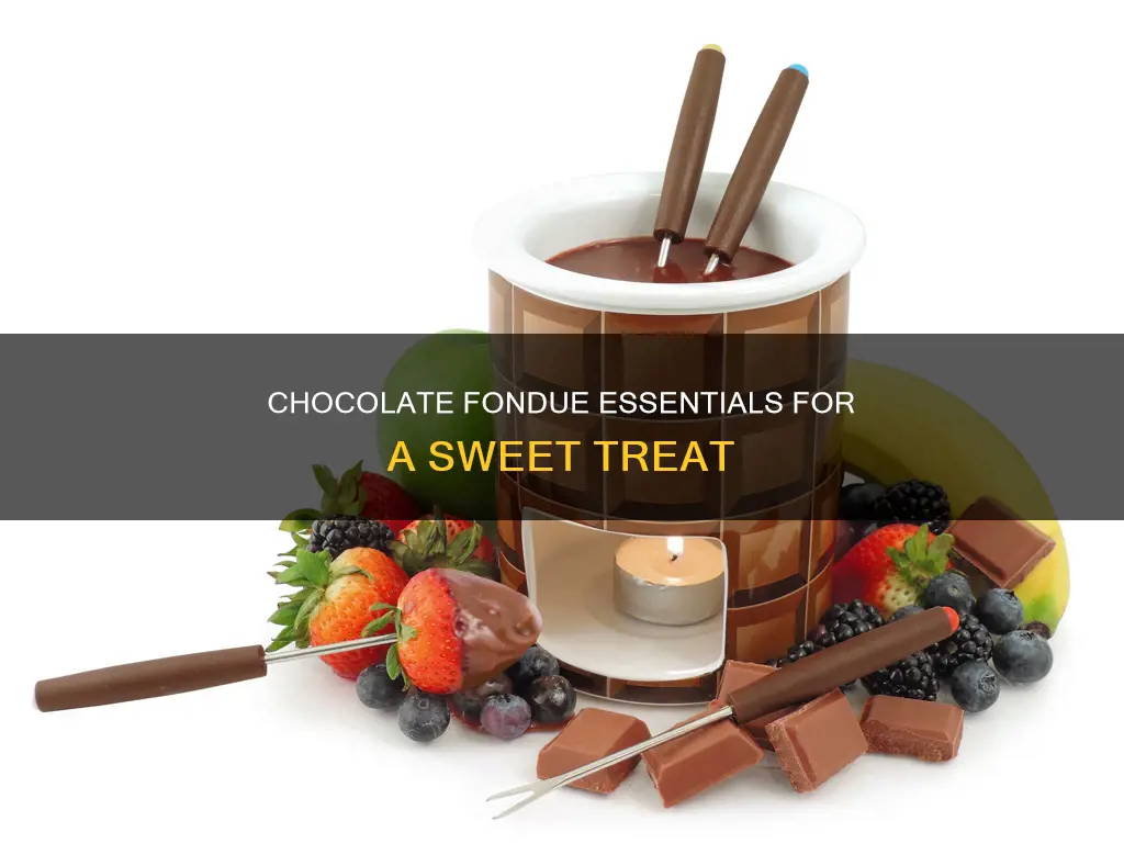 what supplies do you need to make chocolate fondue