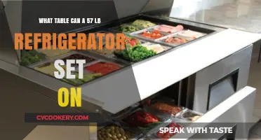 Choosing the Right Table for Your 57-Pound Refrigerator: A Guide