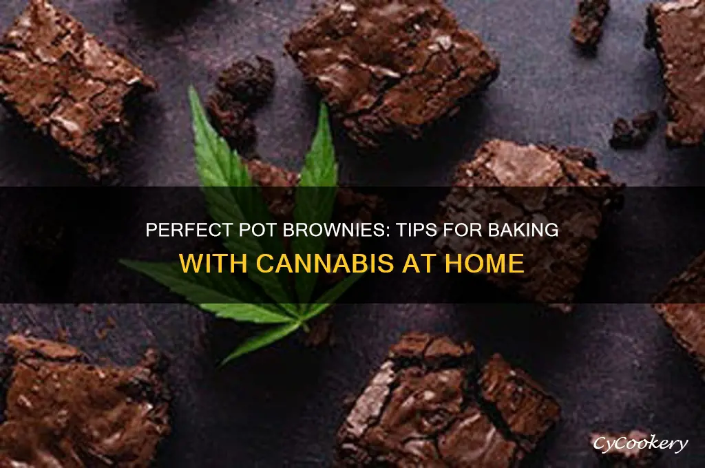 what tem cook pot brownies