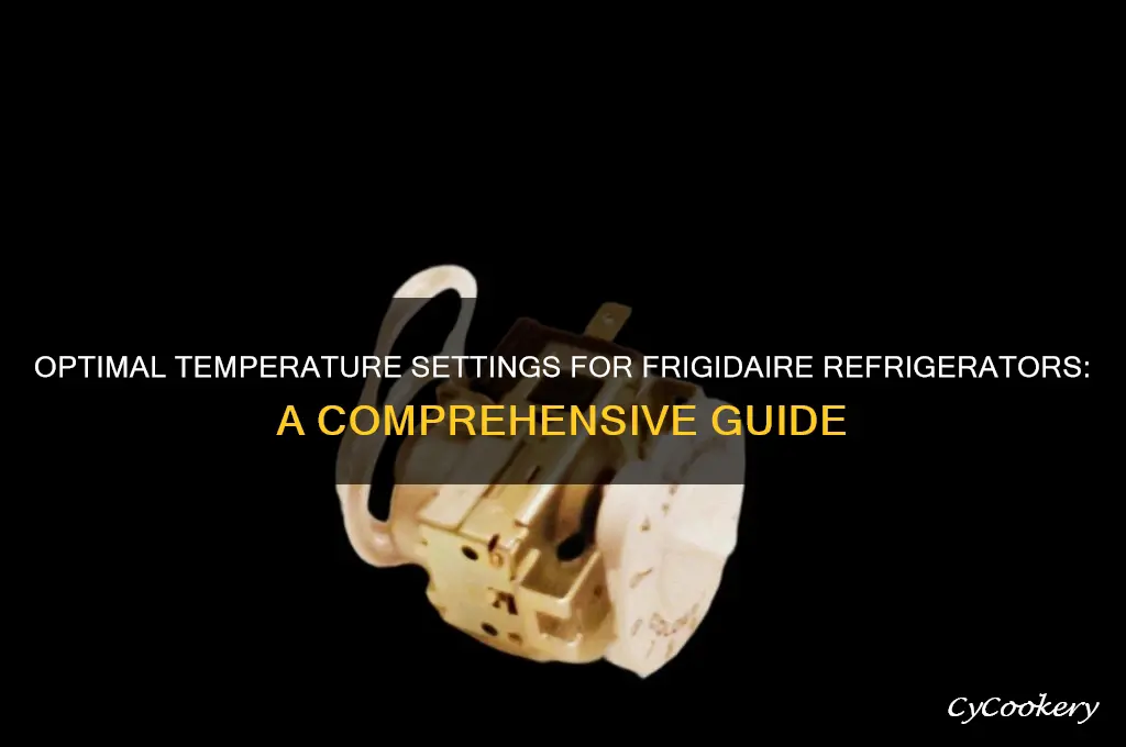 what temp are fridgidare refrigerators set at