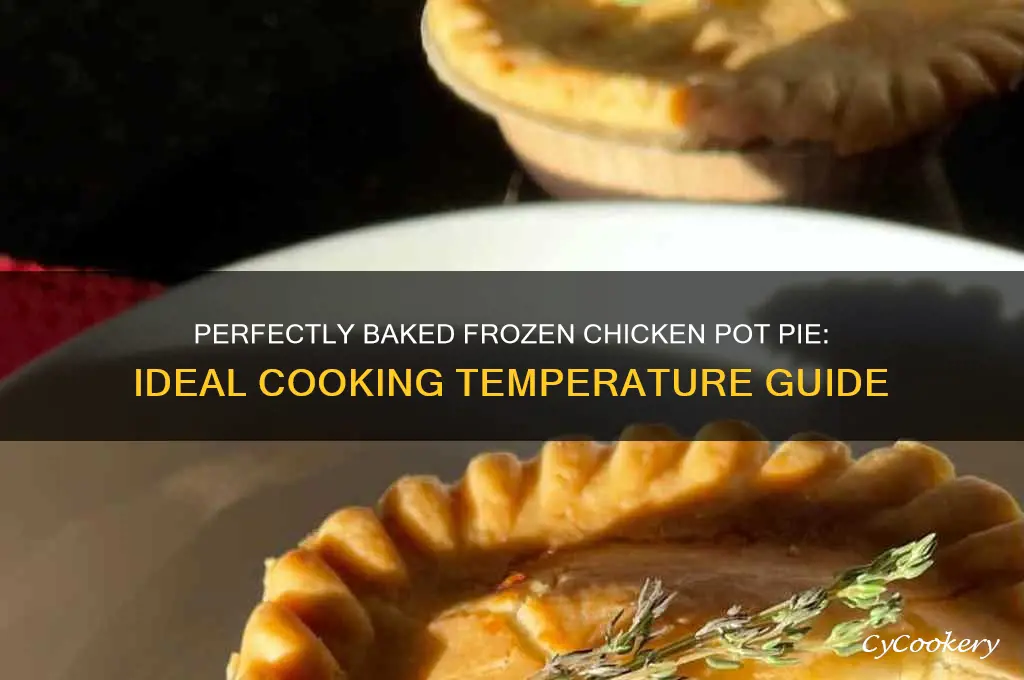 what temp do I cook frozen chicken pot pie