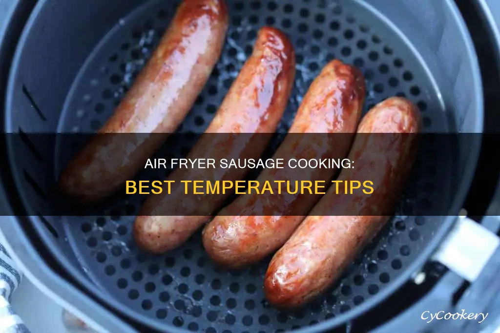 what temp do i cook sausages in air fryer