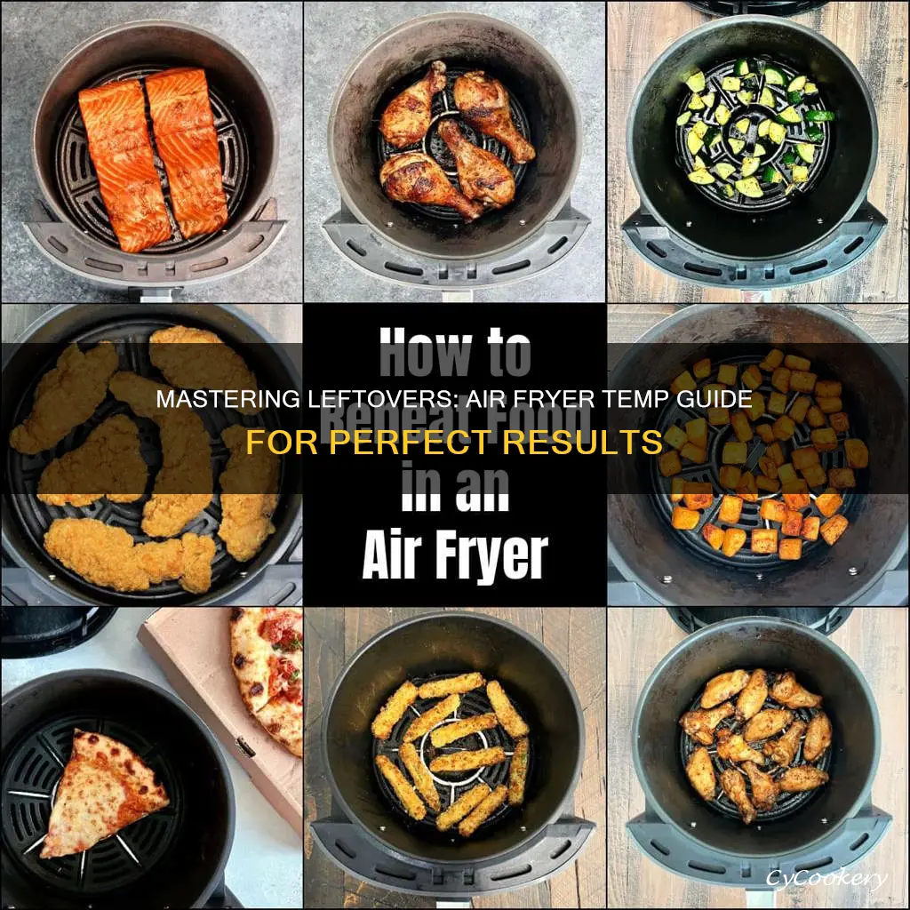 what temp do you cook leftovers in an air fryer