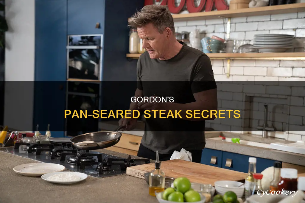 what temp does gordon ramsey pan sear steak at