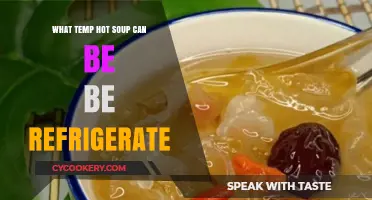 Safe Refrigeration: Optimal Temperature for Cooling Hot Soup Quickly