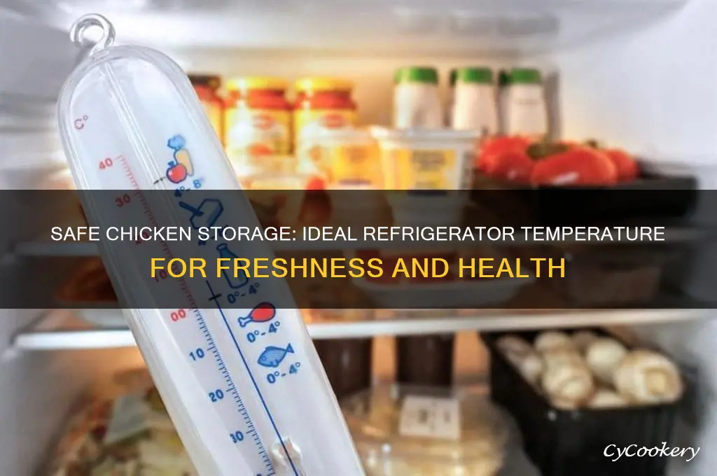 what temp should chicken be refrigerated at