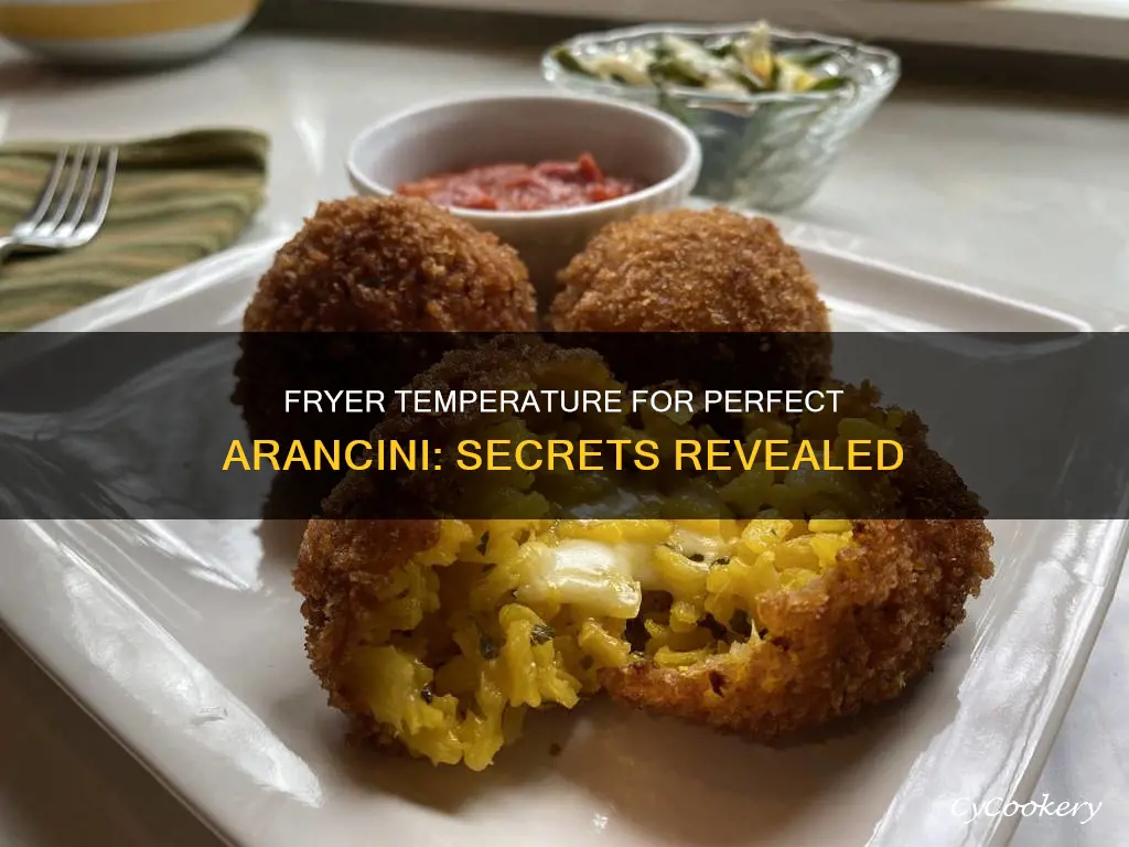 what temp should i cook my arancini in fryer