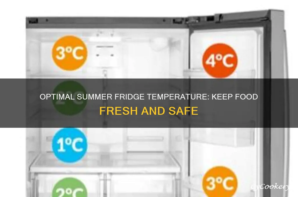 what temp should refrigerator be in summer
