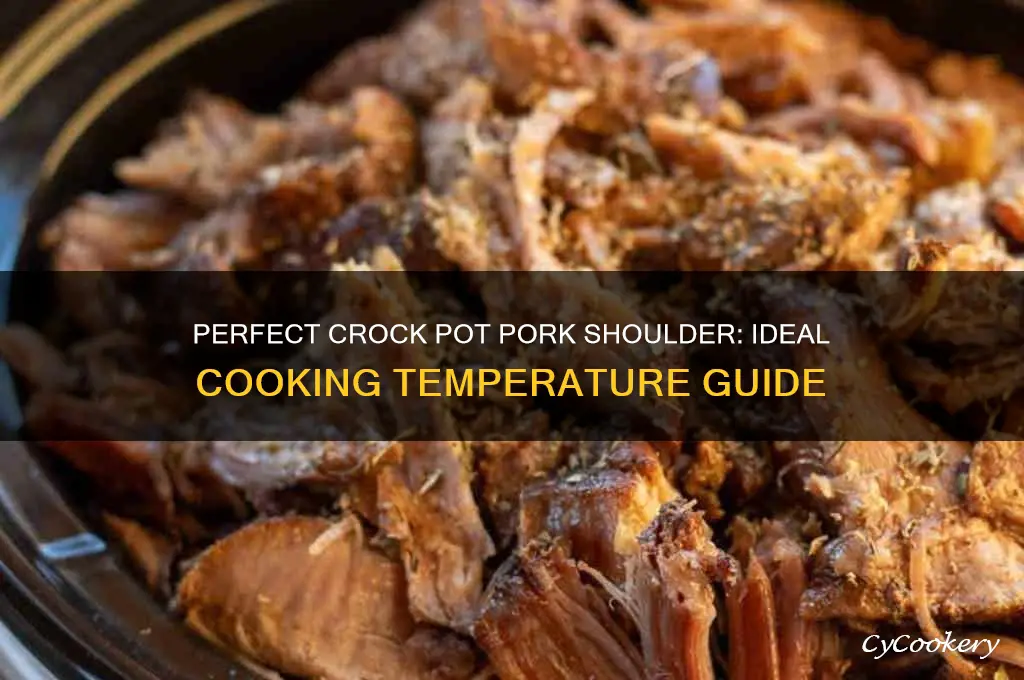 what temp should you cook pork shoulder in crock pot