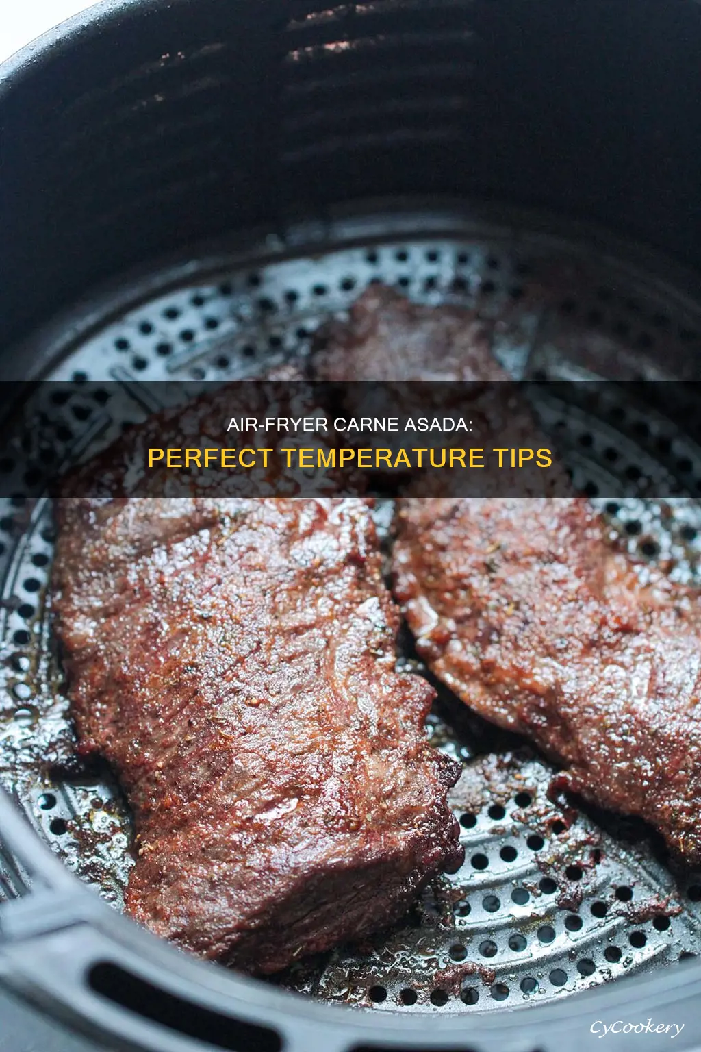 what temp to cook carne asada in air fryer