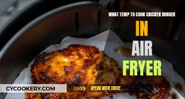 Air-Fryer Chicken Burger: Cooking Temperature and Tips