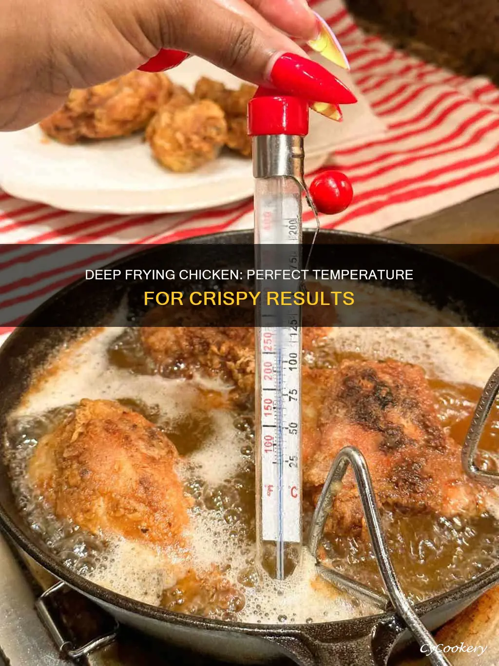 what temp to cook chicken in deep fryer