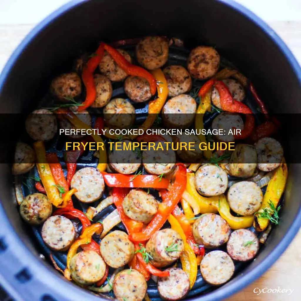 what temp to cook chicken sausage in air fryer