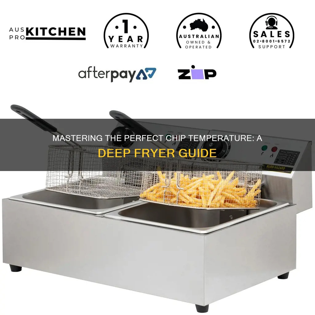 what temp to cook chips in deep fryer