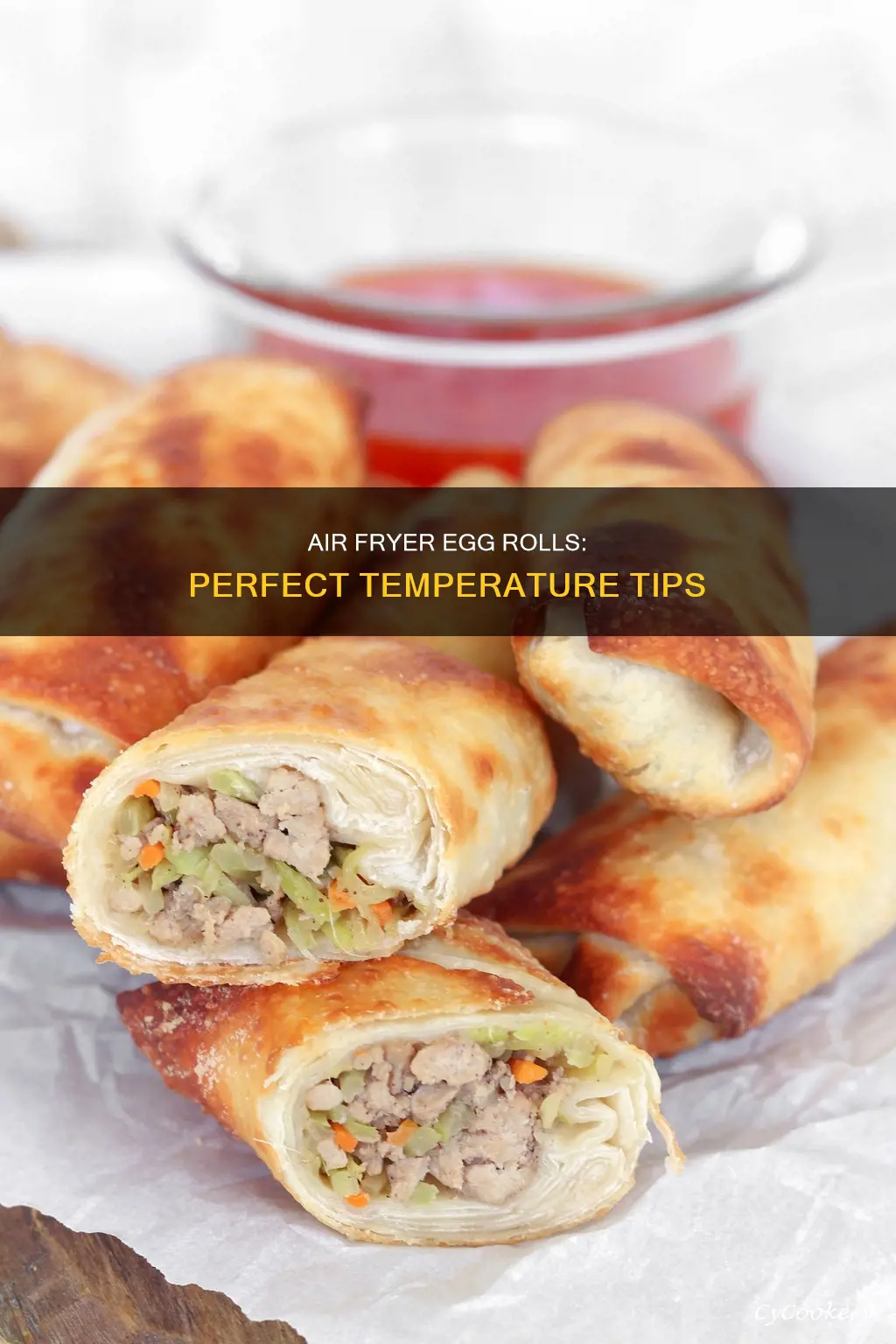 what temp to cook egg rolls in air fryer